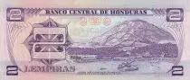 Honduras 2 Lempiras - Marco A. Soto - Ile du Tigre - 1976 - Série C - P.61