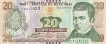 Honduras 20 Lempiras - Dionisio de Herrera - 2016 - Série CA - P.NEW