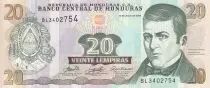 Honduras 20 Lempiras - Dionisio De Herrera - Presidential house - 2006 - Serial BL - P.93a