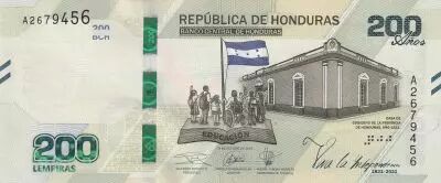 Honduras 200 Lempiras - 200th anniversary of the independence of Honduras - 2021 - UNC - P.NEW
