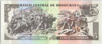 Honduras 5 Lempiras Morazan - Bataille de Trinidad - 2006