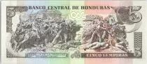 Honduras 5 Lempiras Morazan - Battle of Trinidad  - 2006