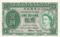 Hong-Kong 1 Dollar - Elisabeth II - 1959 - Série 6B