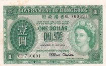 Hong-Kong 1 Dollar - Elisabeth II - 1959 - Série 6L