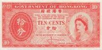 Hong Kong 10 Cents - Elisabeth II - ND (1961-65) - P.327