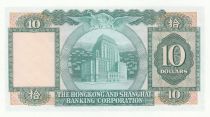 Hong-Kong 10 Dollars,  Femme - Amoiries - Banque - 1983