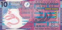 Hong-Kong 10 Dollars Motifs géométriques - Polymer - 2012 - Neuf
