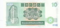 Hong Kong 10 Dollars Standard Chartered Bank - Carp - 1991