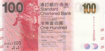 Hong-Kong 100 Dollars, Licorne - Circuit imprimé - 2014