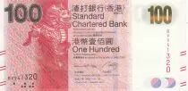 Hong Kong 100 Dollars, Mythological horse (unicorn) - Sung script - 2014
