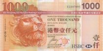 Hong Kong 1000 Dollars, Head of Lion - HSBC - 2008