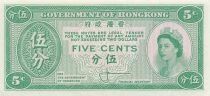 Hong Kong 5 Cents - Elizabeth II - ND (1961-65) - P.326