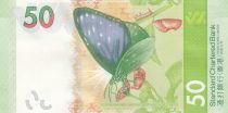 Hong-Kong 50 Dollars, Standard Chartered Bank - Papillon - 2018 (2020)