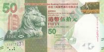 Hong-Kong 50 Dollars, Tête de lion - Festival des lanternes - 2014