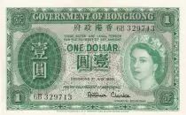 Hongkong 1 Dollar - Elizabeth II - 1959 - Serial 6B