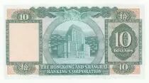 Hongkong 10 Dollars,  Woman and arms - Building - 1983 - P.182 j