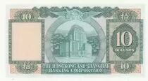 Hongkong 10 Dollars,  Woman and arms - Building - 1983 - P.182 j