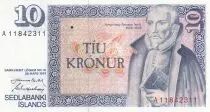 Hongkong 10 Kronur - Arngrimur J. Laeroi - 1961 - Serial A - P.48