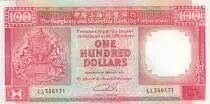 Hongkong 100 Dollars Arms - HSBC - 1990