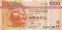 Hongkong 1000 Dollars, Head of Lion - HSBC - 2008