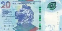 Hongkong 20 Dollars, Head of lion - HSBC - 2018 (2020) - UNC