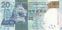 Hongkong 20 Dollars, Head of Lion - Mid-Autumn Festival - 2014