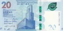 Hongkong 20 Dollars, Standard Chartered Bank - 2018 (2020) - UNC