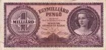 Hongrie 1 Milliard de Pengo - Femme - 1946 - P.125
