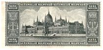 Hongrie 100.000.000 Milpengo - 1946 - Parlement Hongrois - P.130