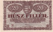 Hongrie 20 Filler - 1920 - P.43