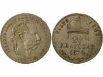 Hongrie Fran&ccedil;ois Joseph I - 20 Kreuzer - 1870 Kremnica