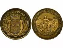 Horticulture Society of Epernay - Silver-gilt Medal - 1880 / 1900
