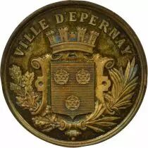 Horticulture Society of Epernay - Silver-gilt Medal - 1880 / 1900