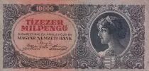 Hungary 10000 Pengo - Woman - Arms - 1946 - P.126