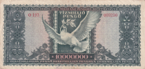 Hungary 10.000.000 Pengo - Kossuth - 1945 - Serial O.193 - P.123