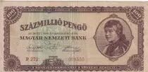 Hungary 100000000 Pengo - Woman - Parliament - 1946 - P.124