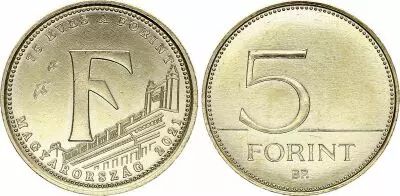 Coin Hungary 5 Forint - 75th anniversary of the introduction of the ...