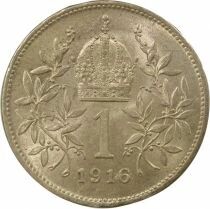 Hungary Francis Joseph I - Silver Korona - 1916 KB Kremnica