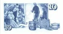 Iceland 10 Kronur A. Jonsson - Old household scene - 1981