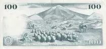 Iceland 100 Kronur - Tryggvi Gunnarsson - Sheeps - 1961 - P.44