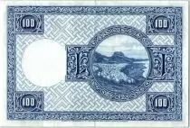 Iceland 100 Kronur, J.  Sigurdsson  - Herd of sheep  - 1946  - P.35 a