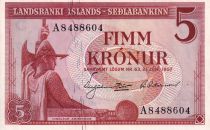 Iceland 5 Kronur - L. Arnarson - Farm - 1957 - AU to UNC - P.37b