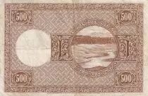 Iceland 500  Kronur - J. Sigurdsson - River, rocks, mountain - 1928 - P.36a