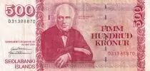 Iceland 500 Kronur - Jon Sigurdsson - 2001 - P.58