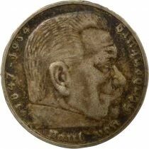IIIrd Reich - 5 Silver Mark, Hindenburg - 1938 J Hamburg