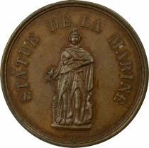 IInd Republic - Copper Medal, F&ecirc;te de la Concorde - 1848