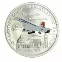 Ile de man 1 Crown Argent coloris&eacute; Frappe BE  ILE DE MAN 2006 - Concorde