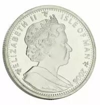 Ile de man 1 Crown Argent coloris&eacute; ILE DE MAN 2006 - Concorde