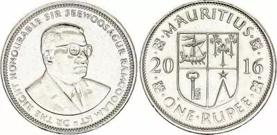 Ile Maurice 1 Rupee - Sir Seewoosagur Ramgoolam - Ann�es Vari�es (2012-2020)
