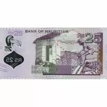 Ile Maurice Lot 3 billets 25  50 et 500 Roupies REP. DE MAURICE